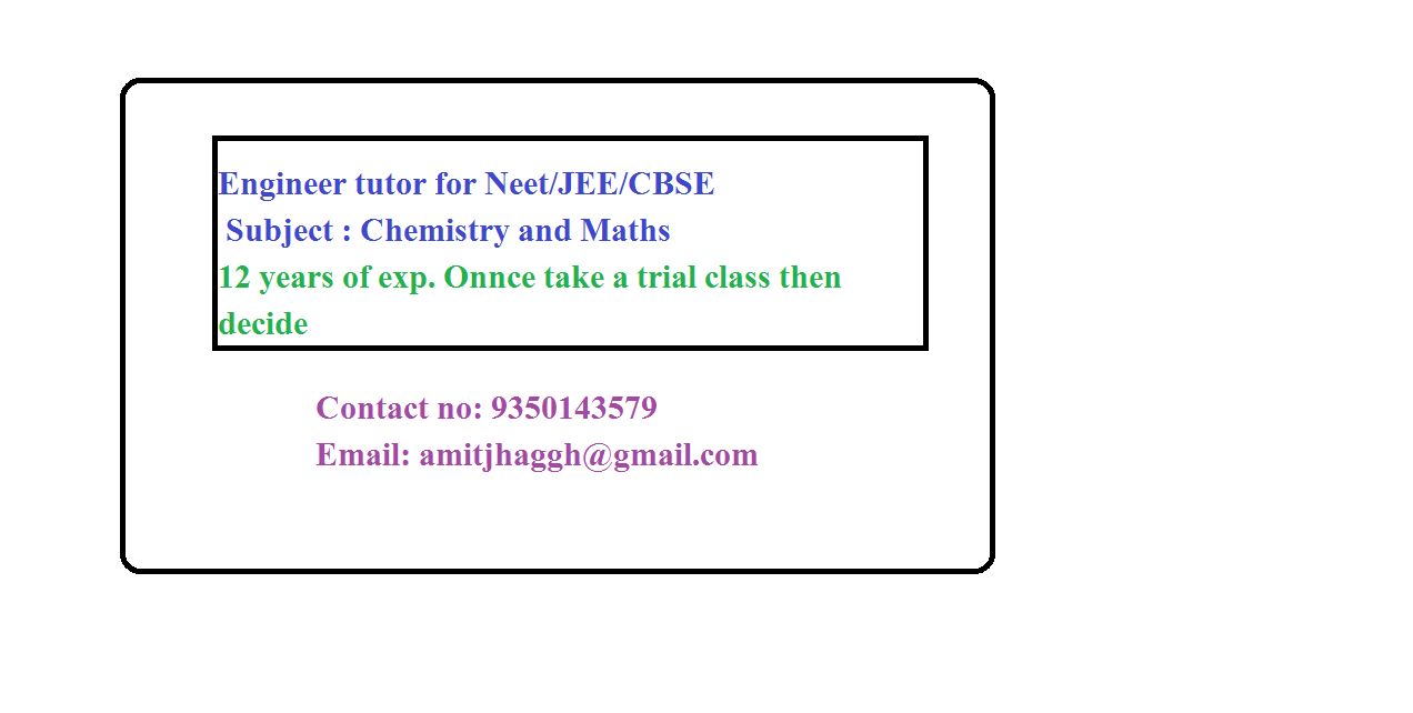 Mathematics, Class 11th/ 12th Tuition; Exp: More than 10 year