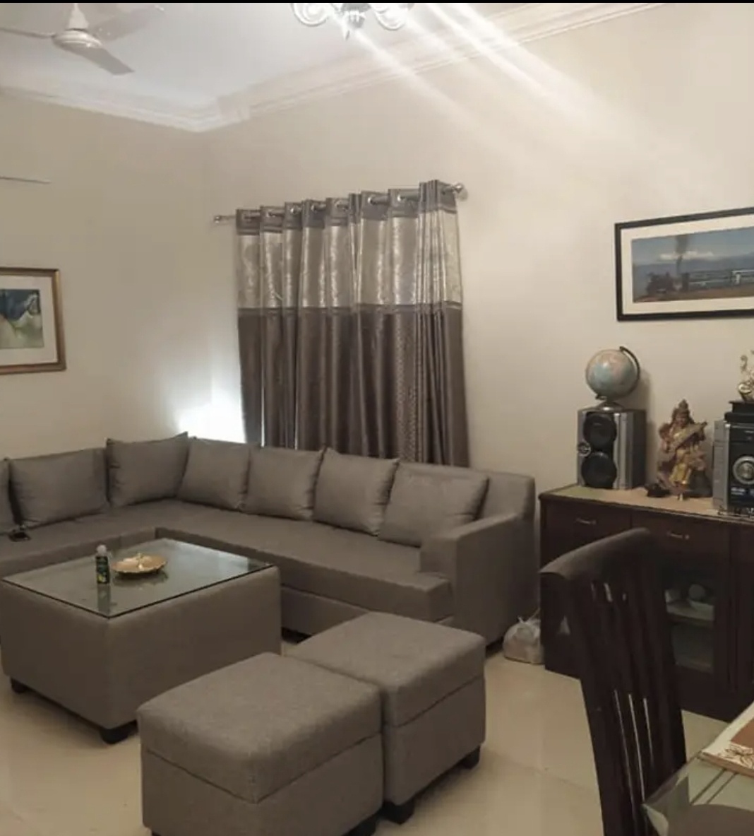 3 Bed/ 2 Bath Apartment/ Flat, Furnished for rent @Noida extension  sector 1
