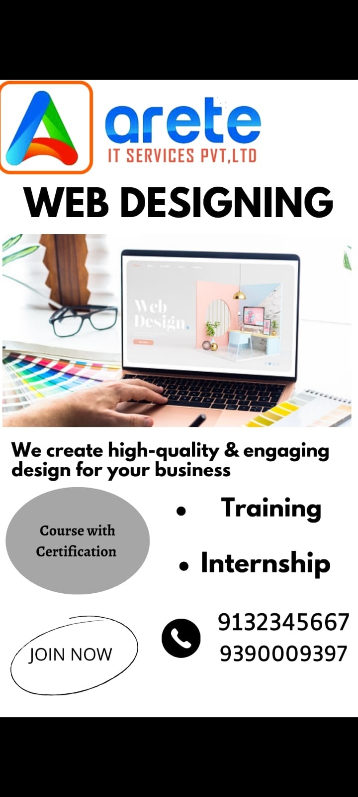 Best web designing course with certification 