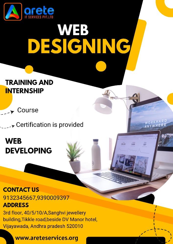 Best training of web designing course with internship