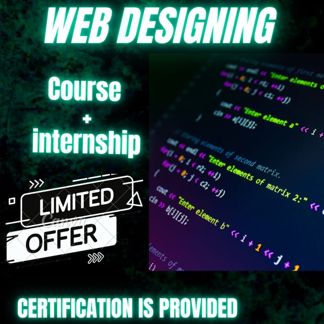 Best web designing course and internship with certification 