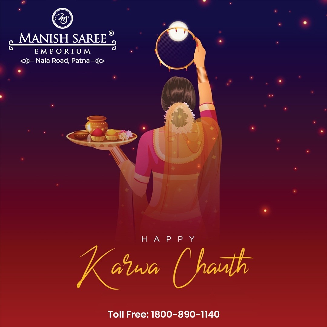 A major ritual of Karwa Chauth is that married women observing this fast are required to dress up in extremely gorgeous Indian Sarees. Select the best saree for this Karwa Chauth from Manish Saree Emporium Nala Road,Patna.

#karwachauth #karwachauthspecial #diwali #love #wedding #indianwedding #b...