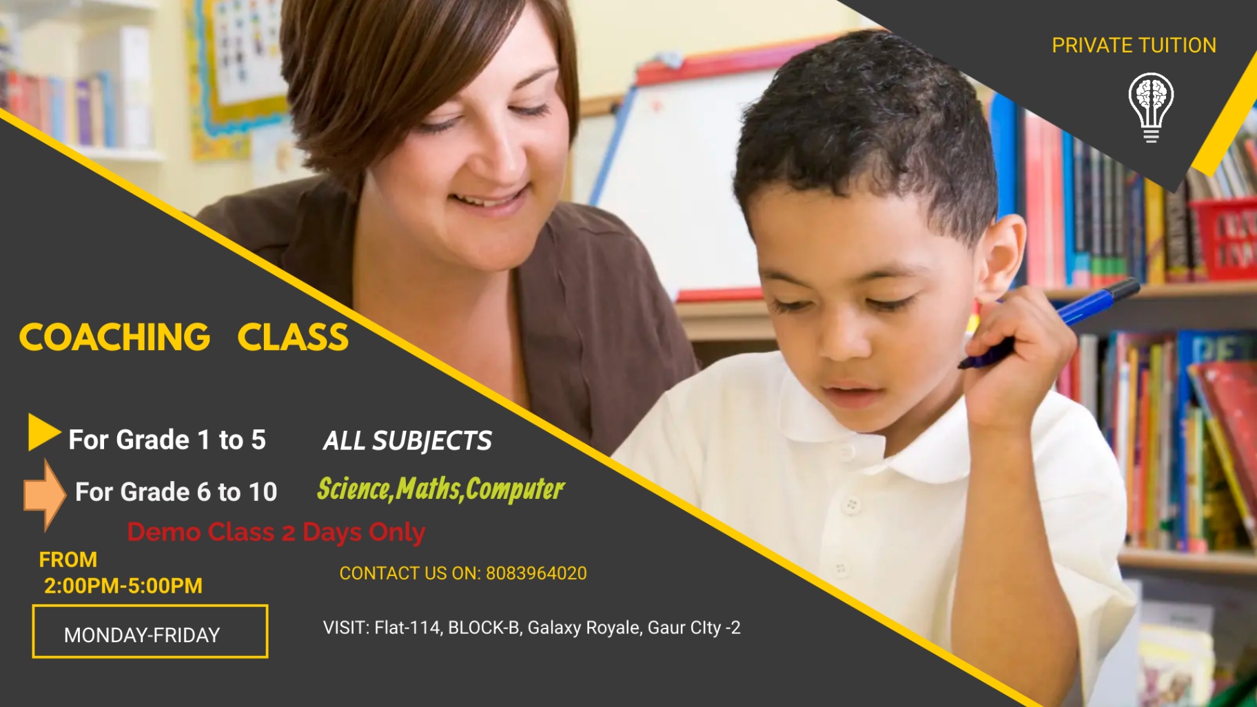 Class 9th/ 10th Tuition, Elementary (Class 1 - 5 Tuition), Mathematics, Middle Class (6th -8th) Tuition, Nursery and KG Tuition; Exp: More than 5 year