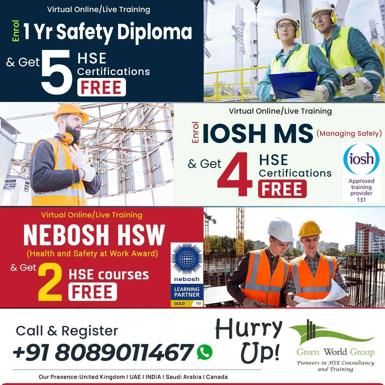 Build your Safety Career by learning Most Demanded HSE Qualification 