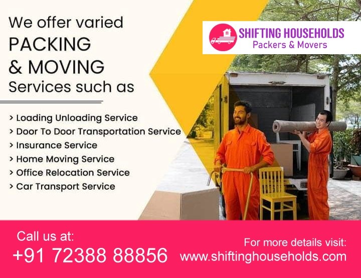 PACKERS & MOVERS SERVICES .At Shifting Households, we consider house shifting service as our pri...