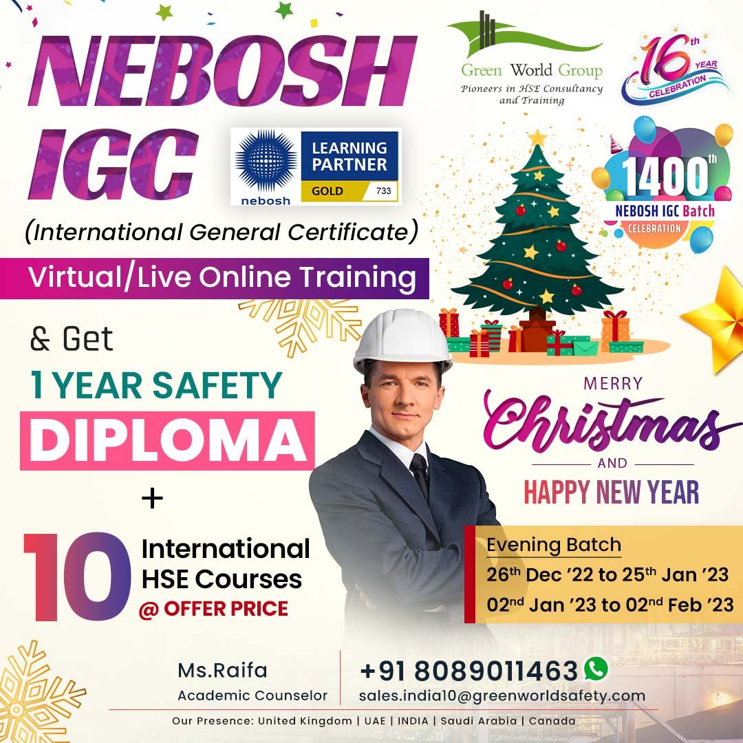 Make this New Year valuable by learning NEBOSH IGC  