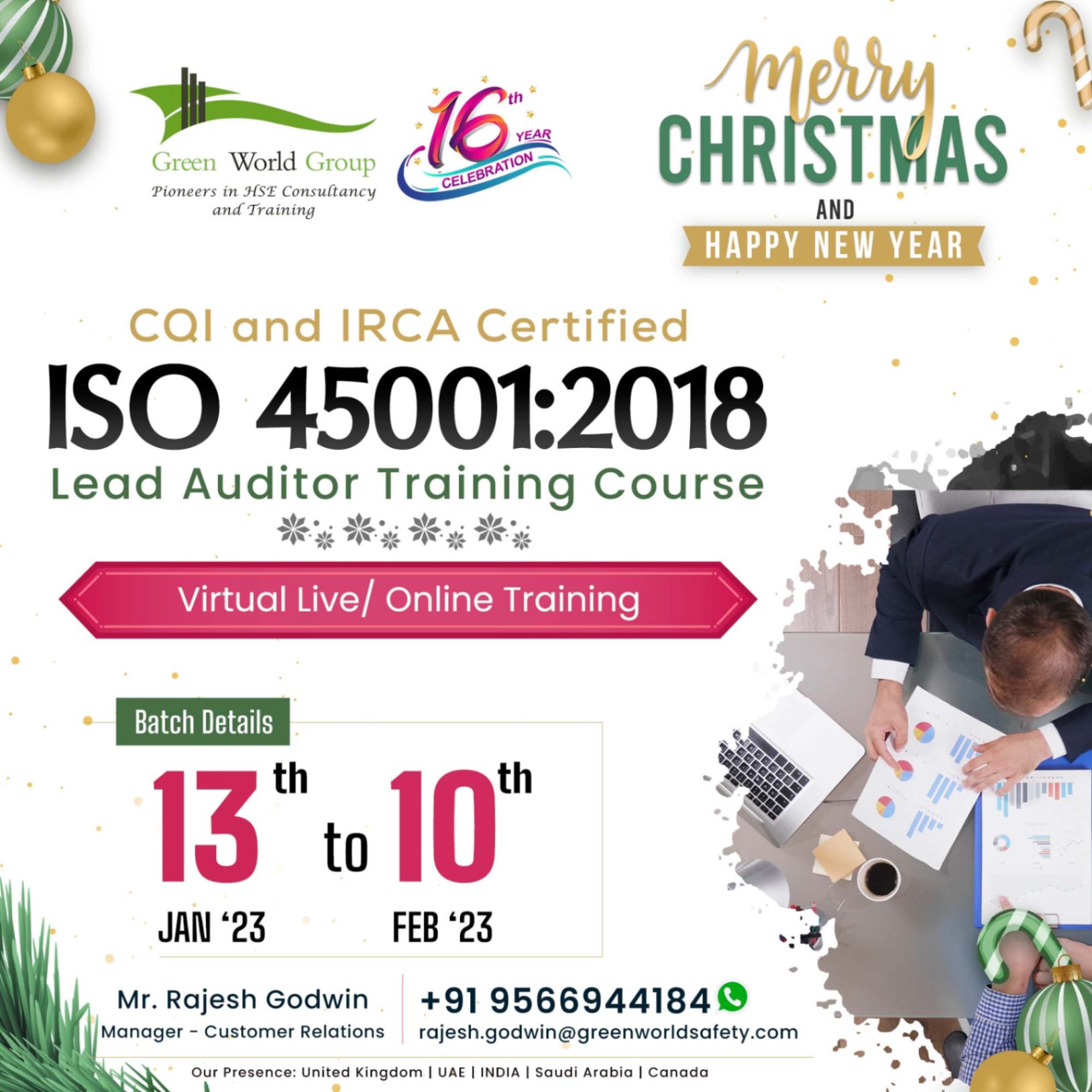 Develop your Audit Skills with ISO Lead auditor Course…!!