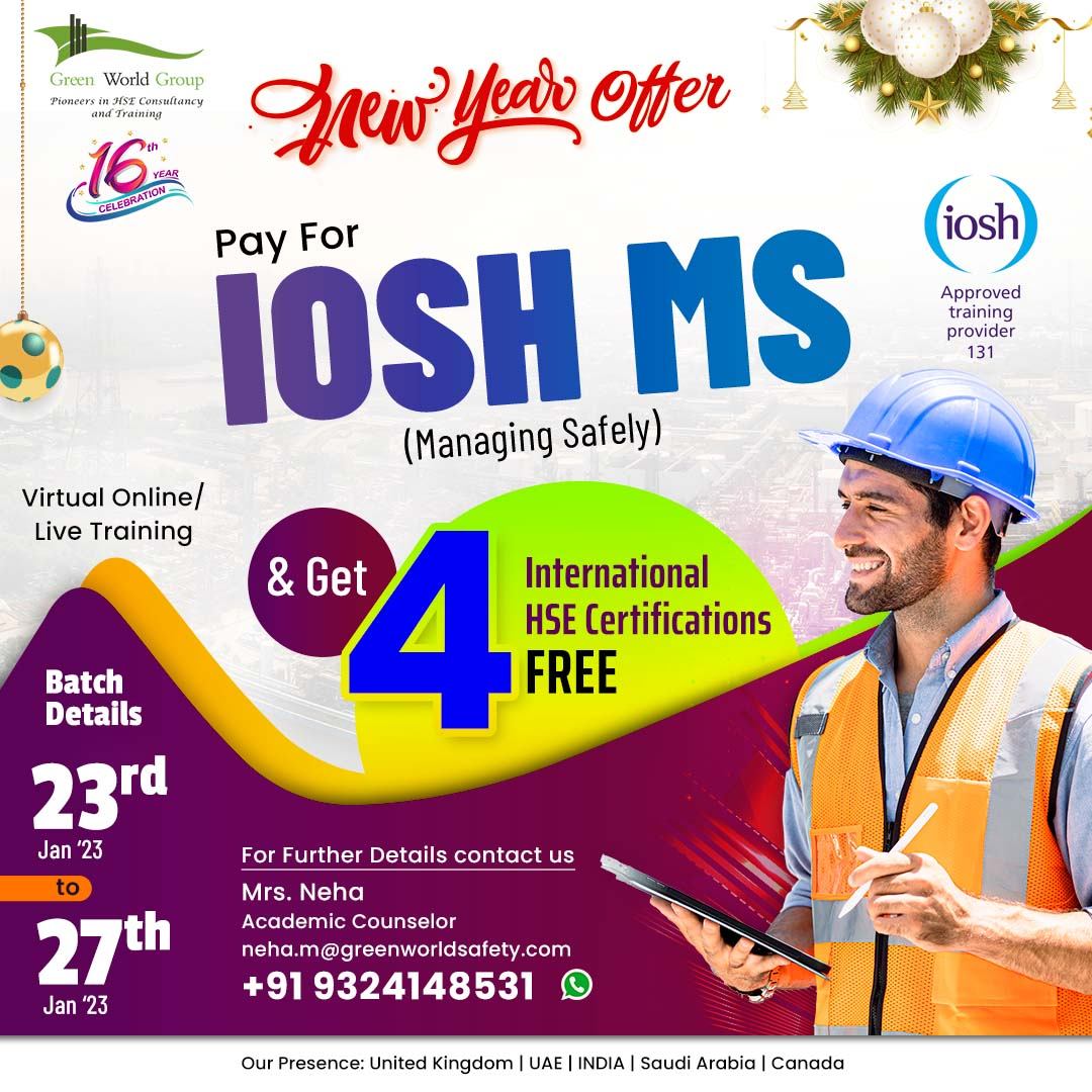 Step into your HSE Career with IOSH MS…!!