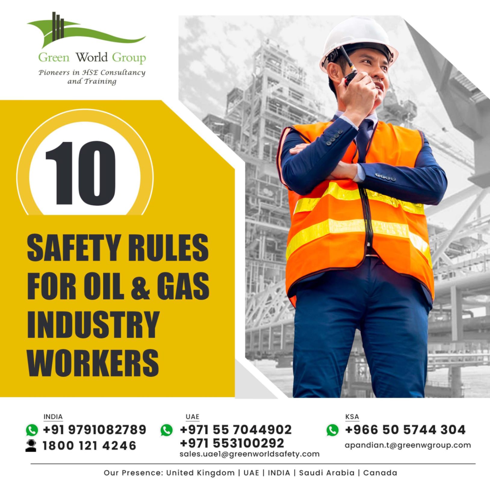 Top 10 Safety Rules for Oil & Gas Industry Workers