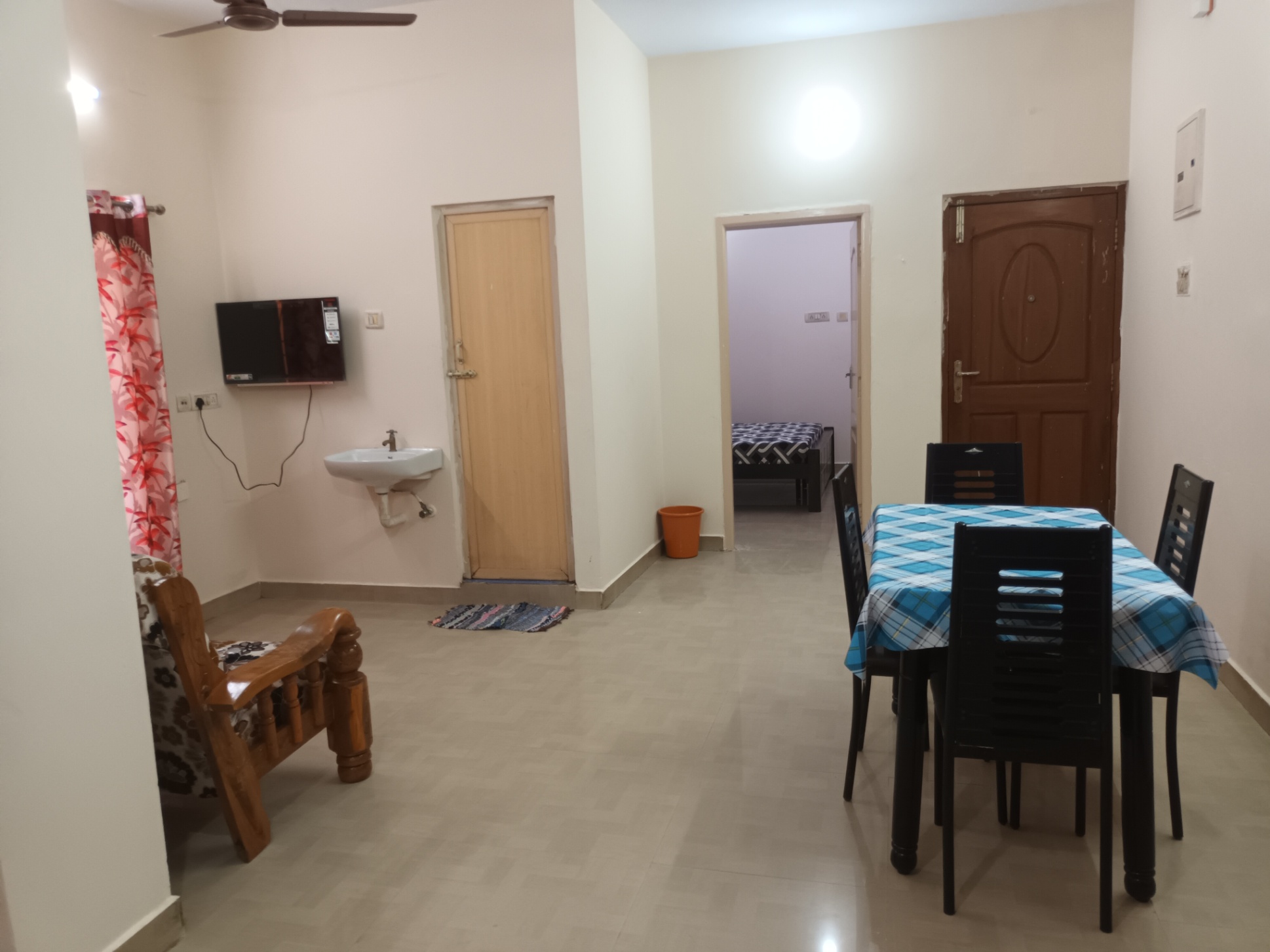 2 Bed/ 2 Bath Rent Apartment/ Flat; 1,000 sq. ft. carpet area, Furnished for rent @16/6.Dr.Subbaraya nagar second street,Samiyar madam,Kodambakkam 