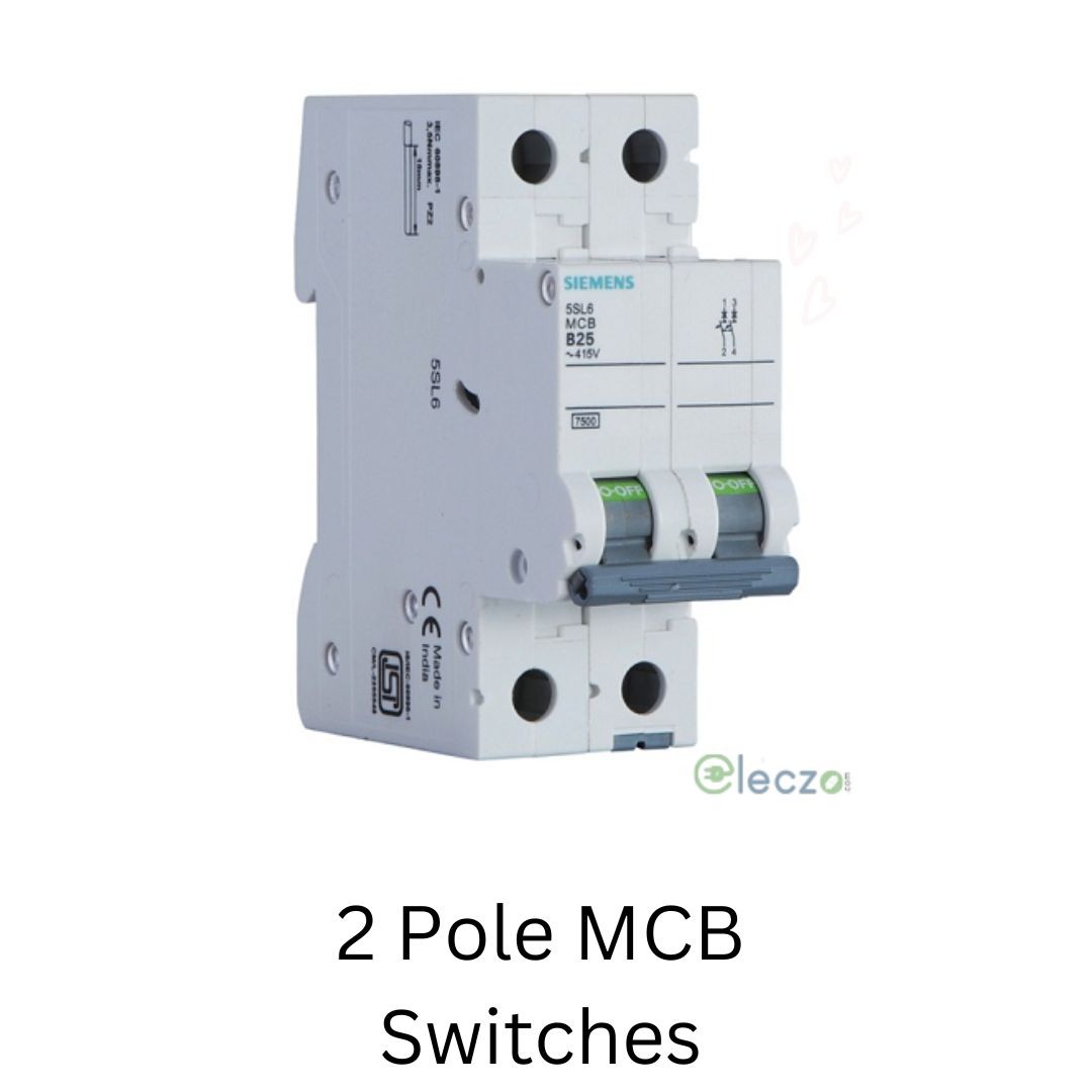 Double Pole MCB | 2 Pole MCB 