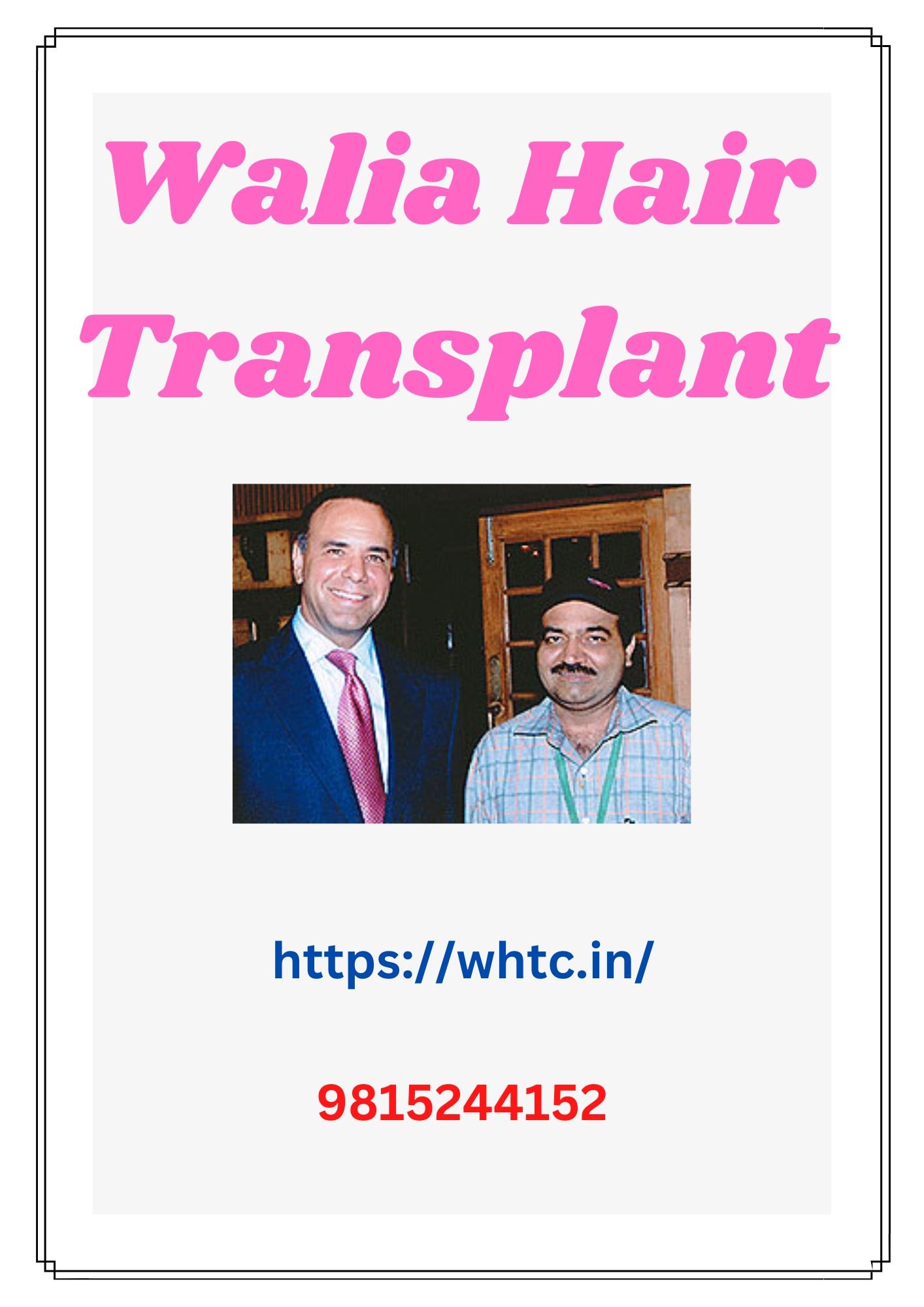 Hair transplant in Ludhiana -walia hair transplant 