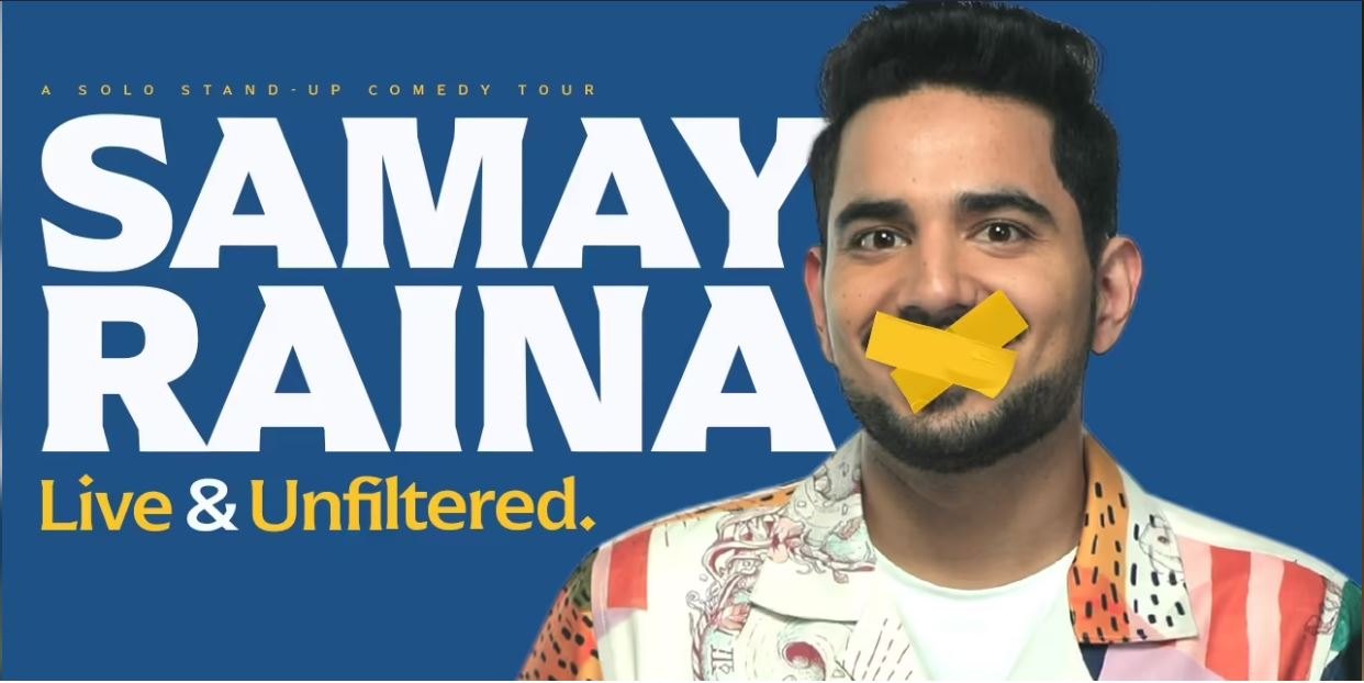 Stand-up comedian Samay Raina live in Indore on Jul. 2nd 2023