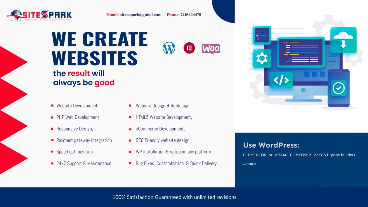 Web design and development services any where 