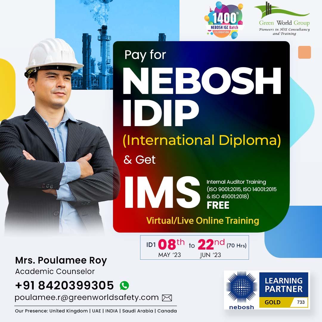  Earn Grad IOSH Membership with NEBOSH IDIP..!!