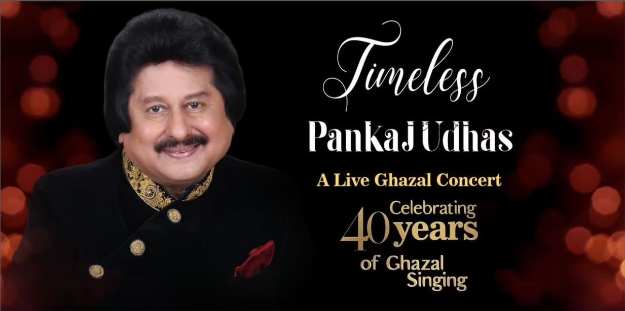 Indian singer Pankaj Udhas live in Nashik on May 27th 2023