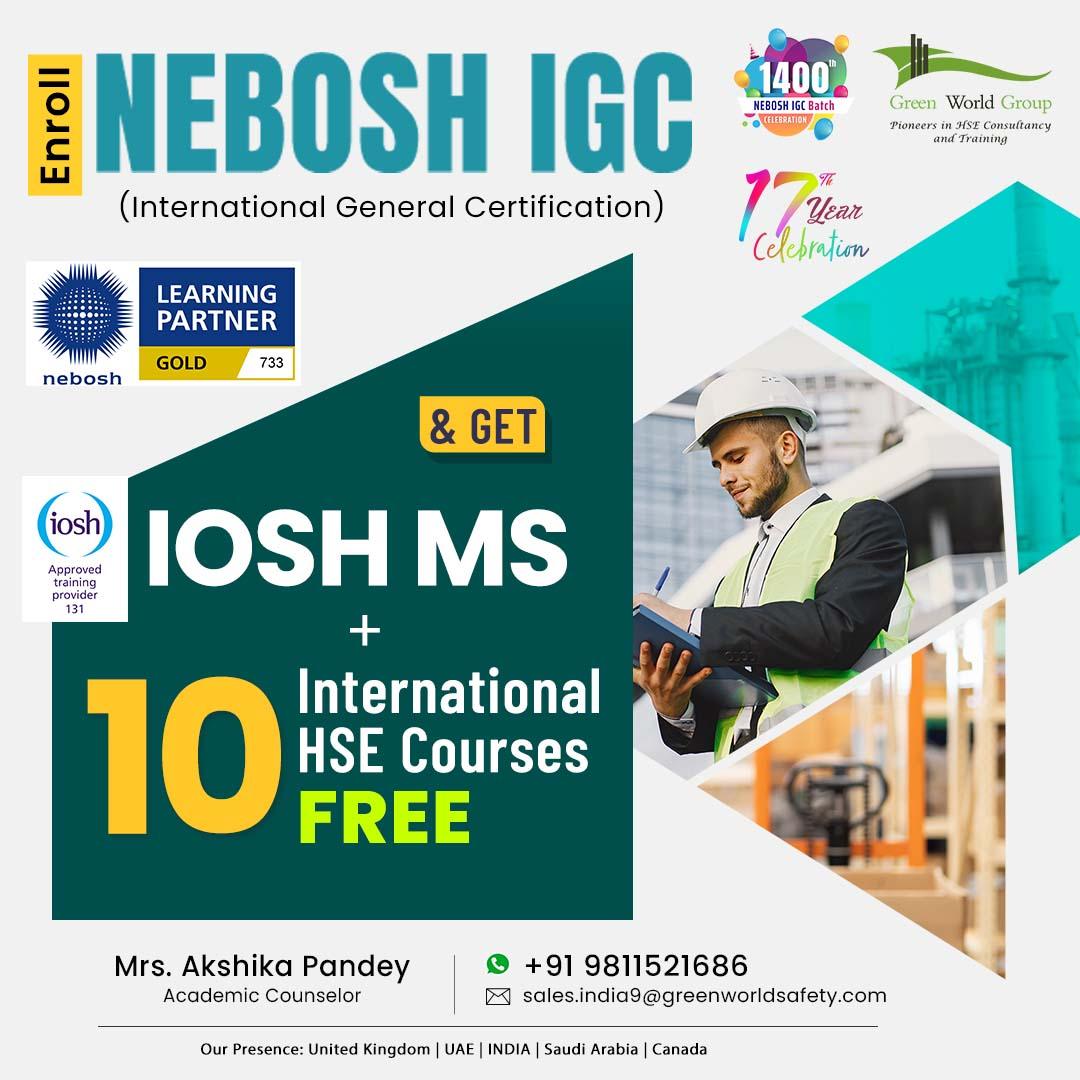 Reach your HSE Career goal with NEBOSH IGC!