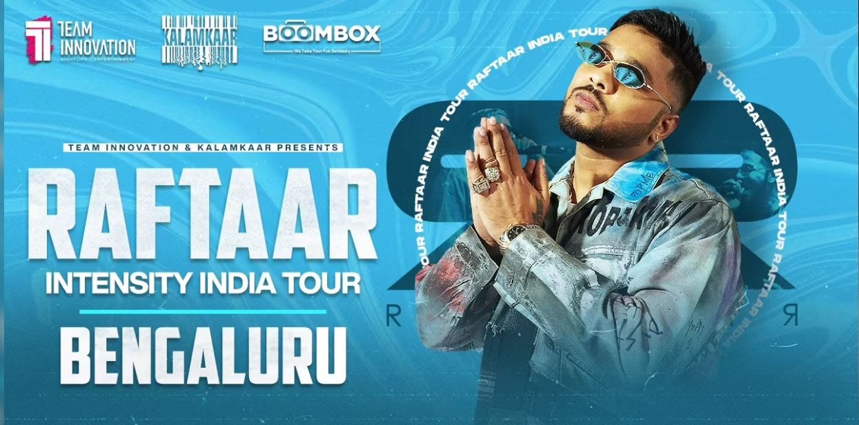 Indian rapper Raftaar live in Bengaluru on May 27th 2023
