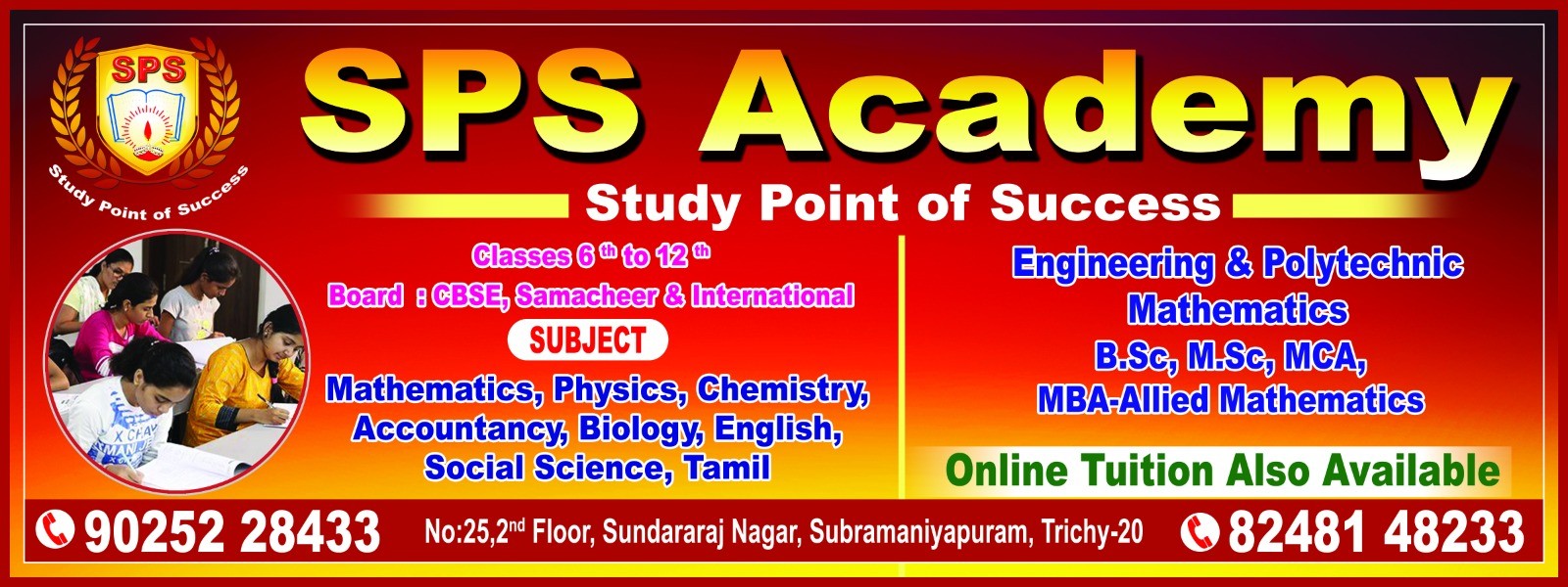 School tuition/ Subject classes; Exp: More than 15 year