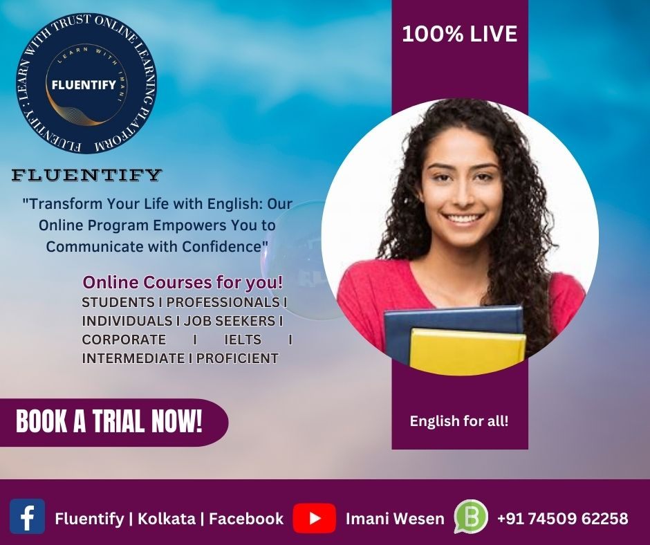 Fluentify, A trusted Online English Platform with 100% live classes