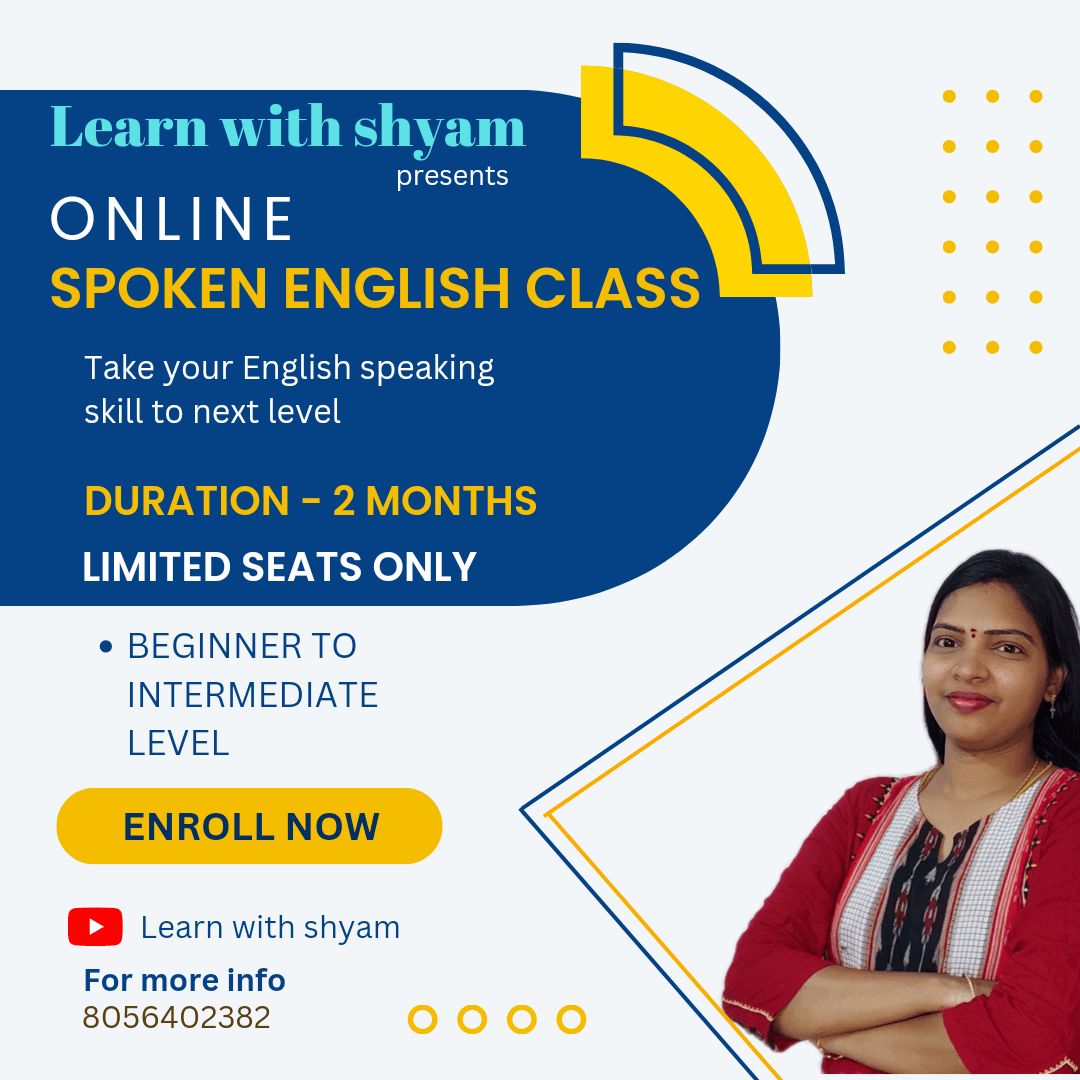 Online Spoken English course for beginners to intermediate level