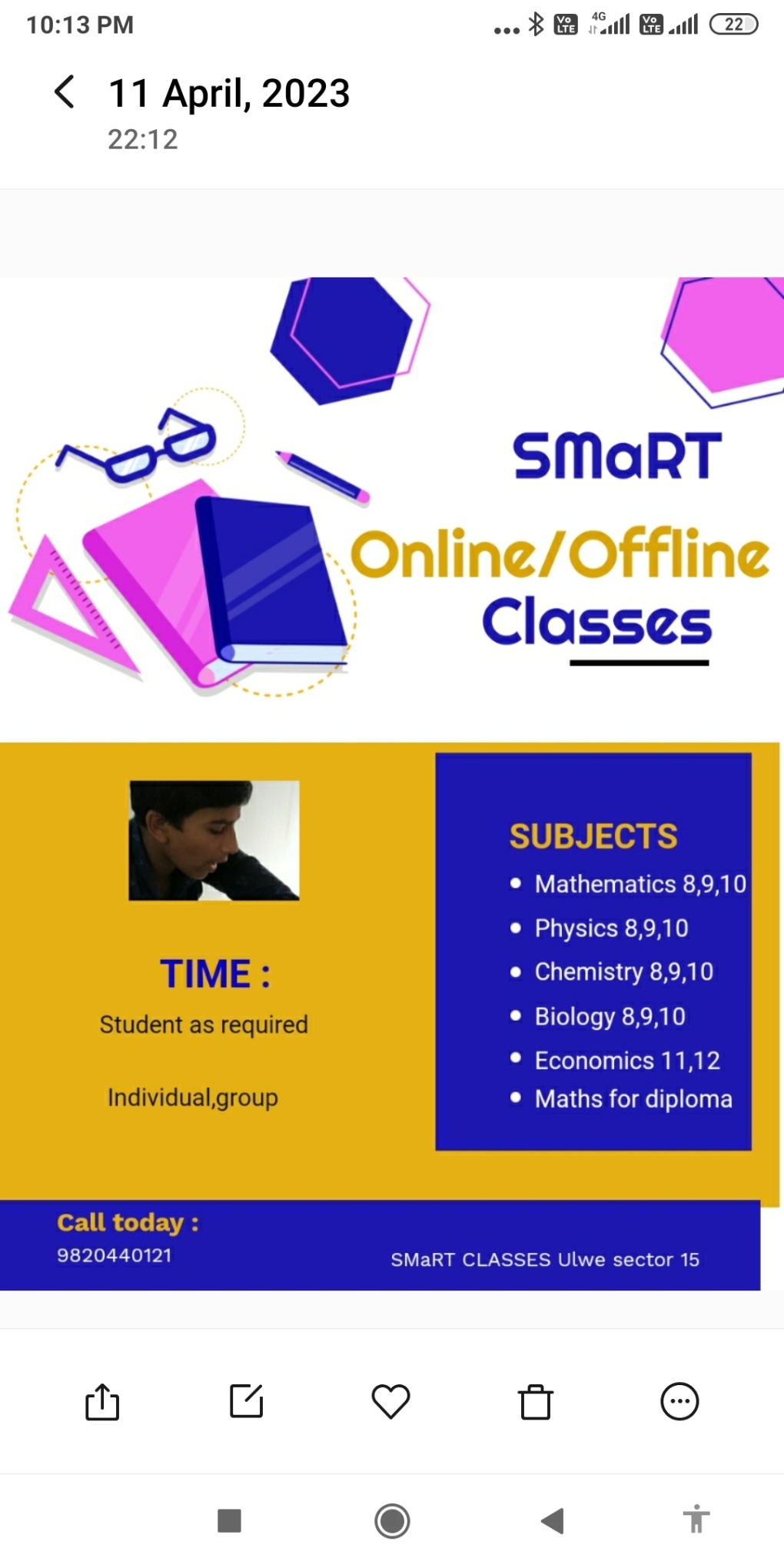 Class 9th/ 10th Tuition, Mathematics, Science; Exp: More than 15 year