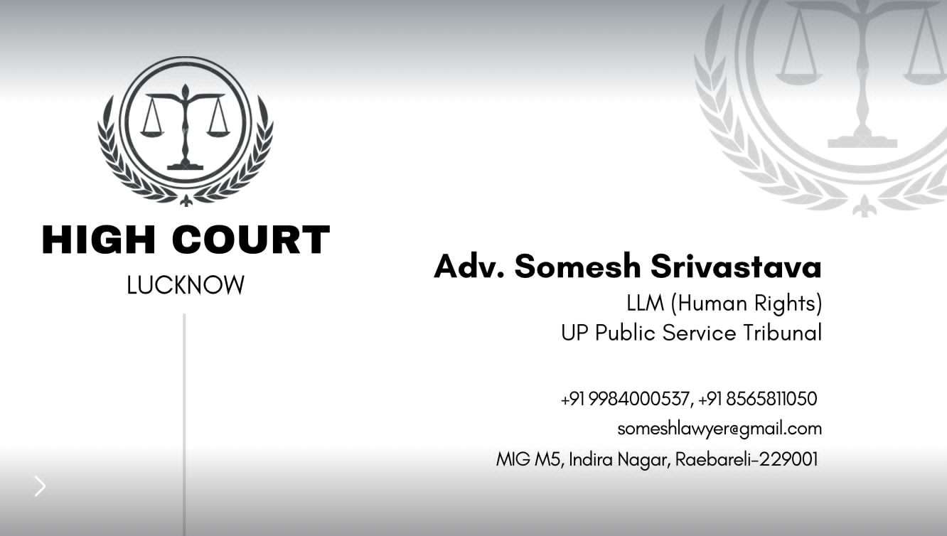 Advocate at Lucknow lower Courts & High Court.