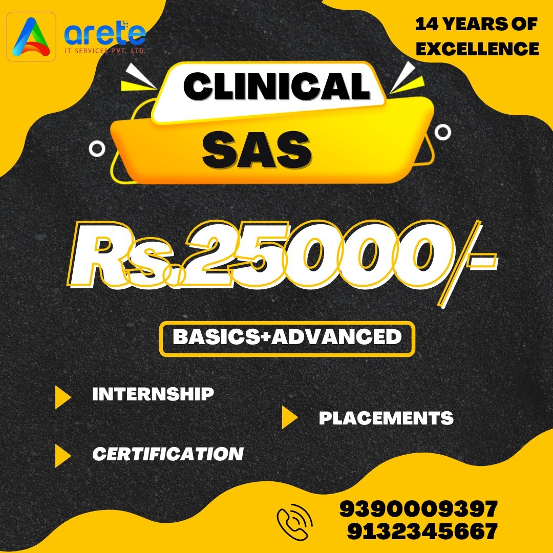 Clinical SAS courses training with placements 