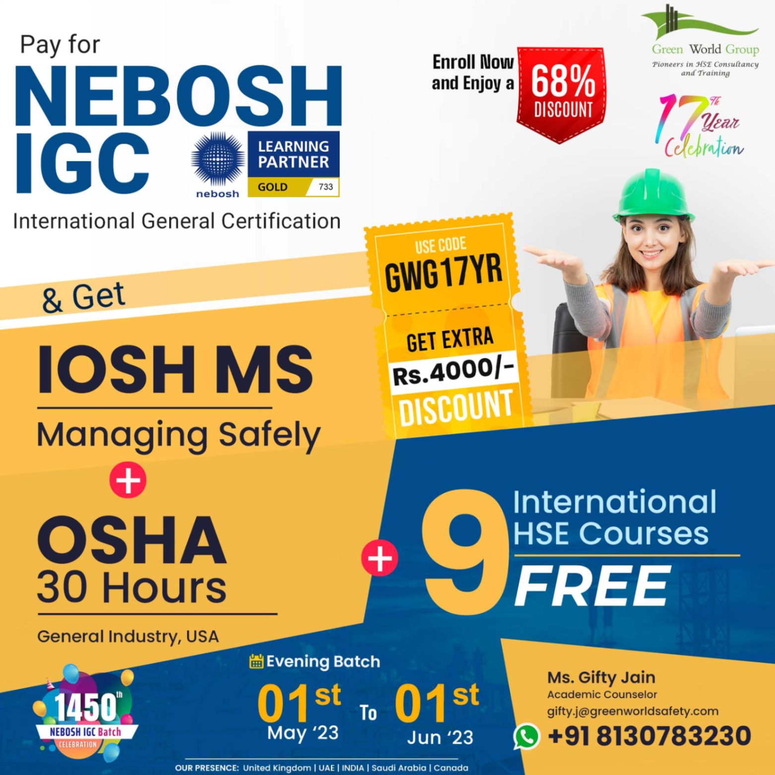  Develop your HSE skills with NEBOSH IGC!