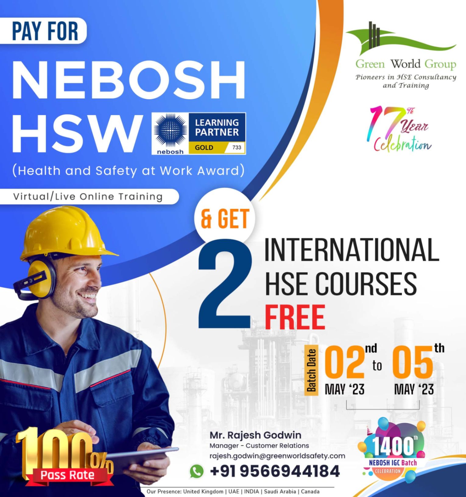 Pursue your HSE Career Goal with NEBOSH HSW