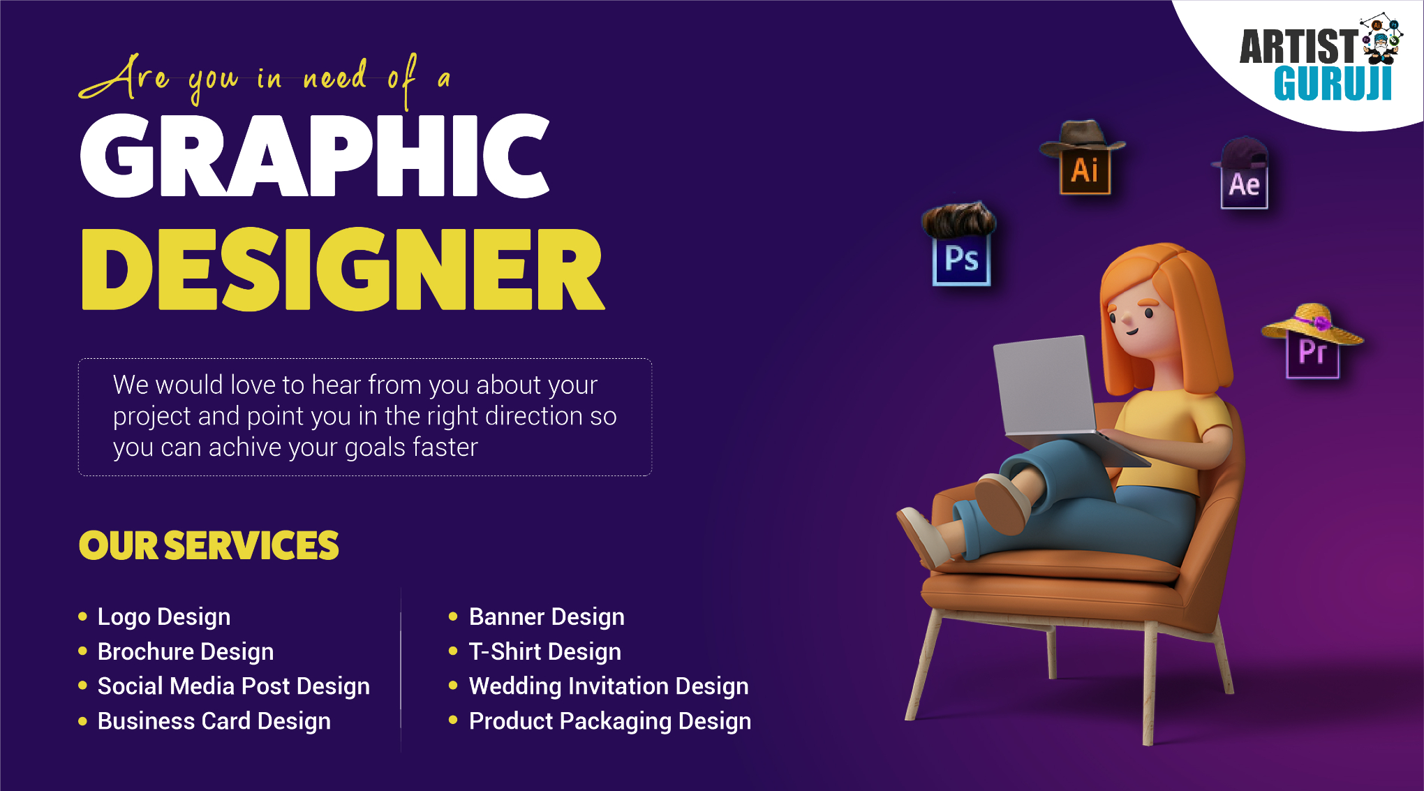 Graphic Designer; Exp: More than 5 year