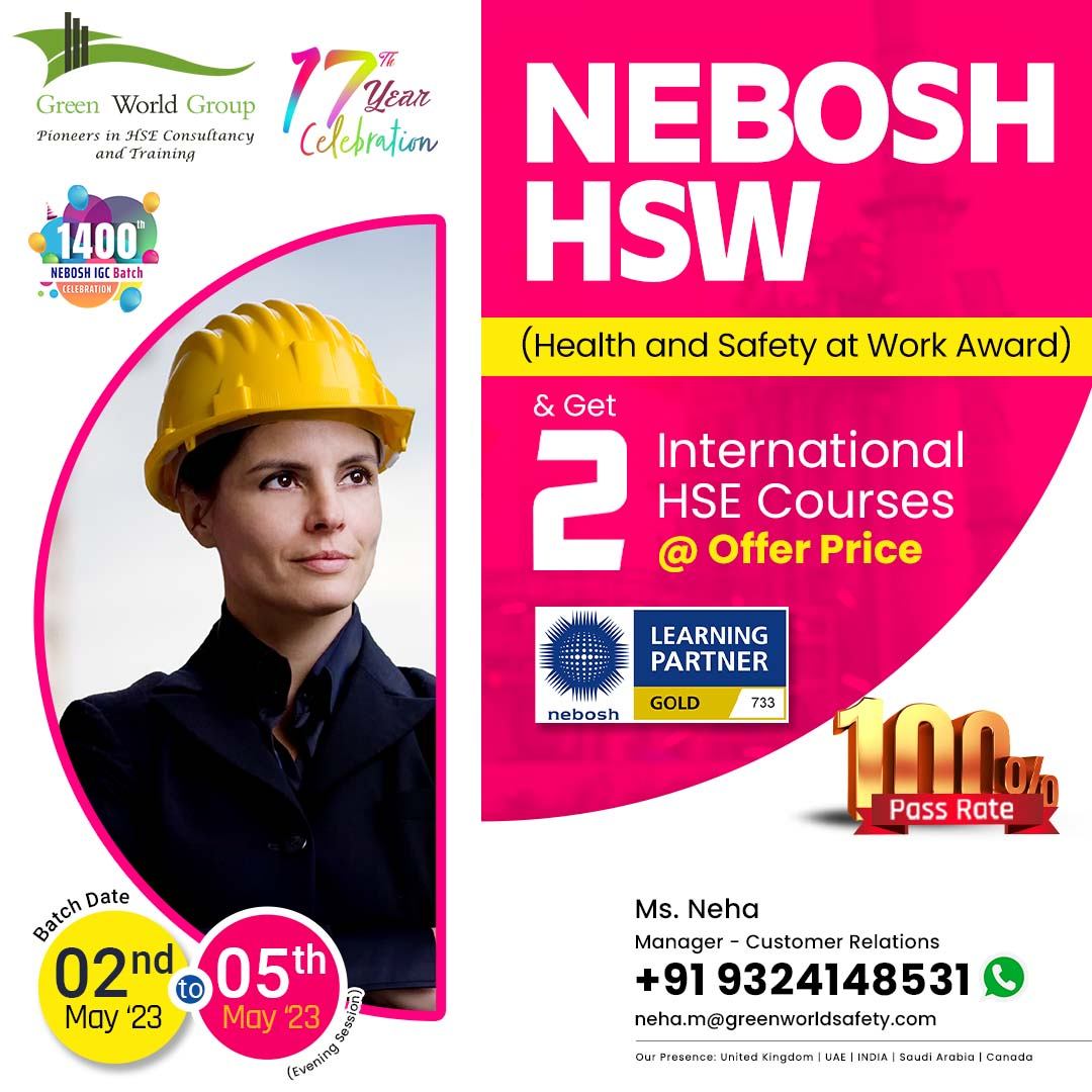 Looking to advance your safety career With NEBOSH  ?