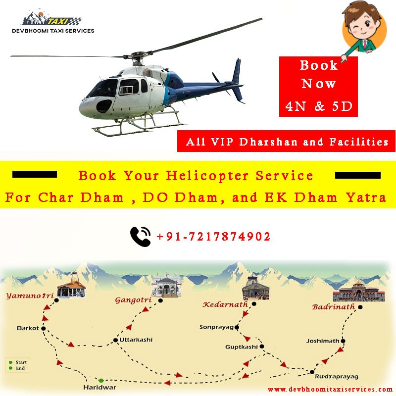 Helicopter service for chardham yatra