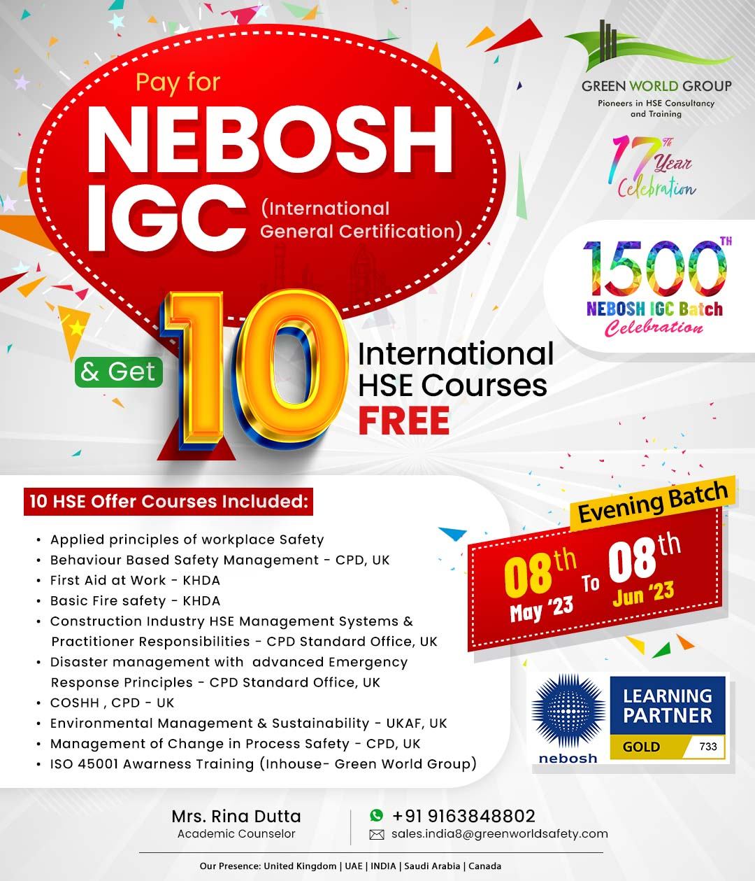 Excellent way to reach your career goals with NEBOSH IGC