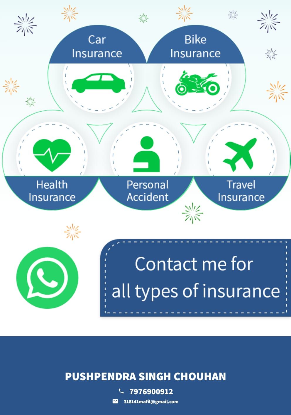 Automobile Insurance, Life Insurance, Health Insurance; Exp: 2 year