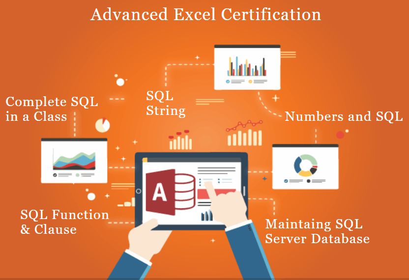Excel Institute in Delhi, Laxmi Nagar, with VBA/Macros, MS Access & SQL Certification by SLA Institute, 100% Job Guarantee