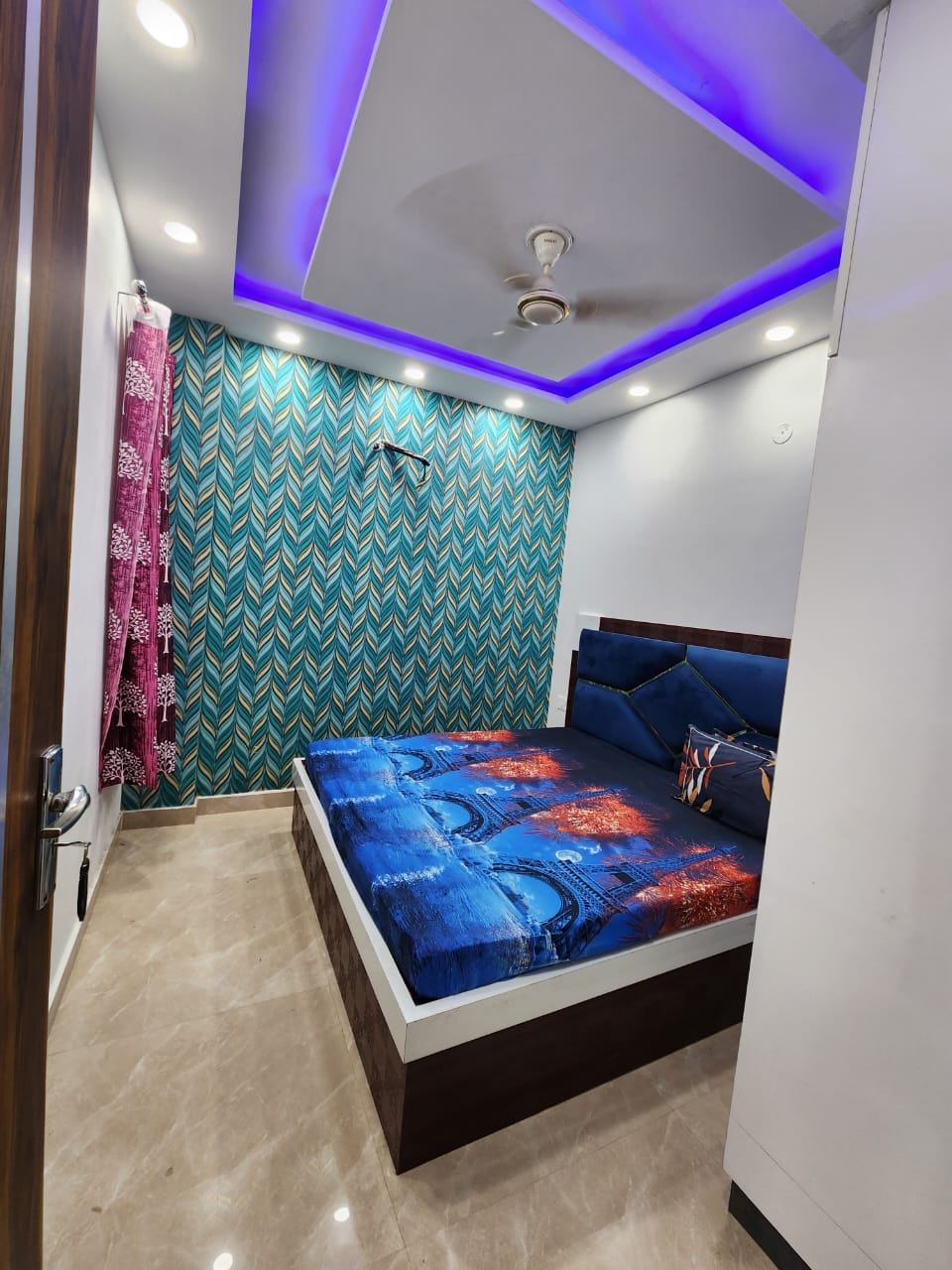 2 Bed/ 2 Bath Rent Apartment/ Flat; 780 sq. ft. carpet area for rent @Vipin Garden, Dwarka Mor