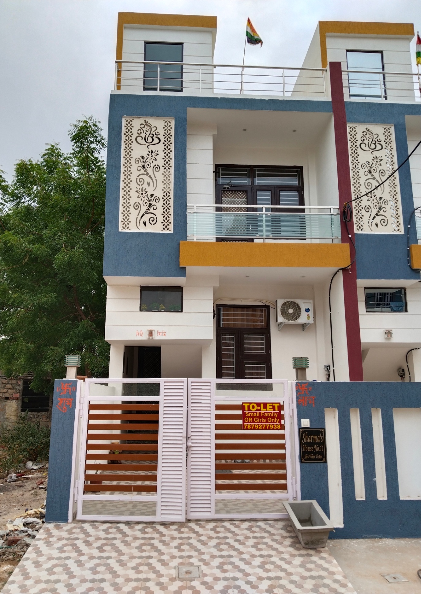 2 Bed/ 2 Bath Rent Apartment/ Flat; 900 sq. ft. carpet area, Furnished for rent @Shiv vihar vistar, Manyawas, Mansarover 