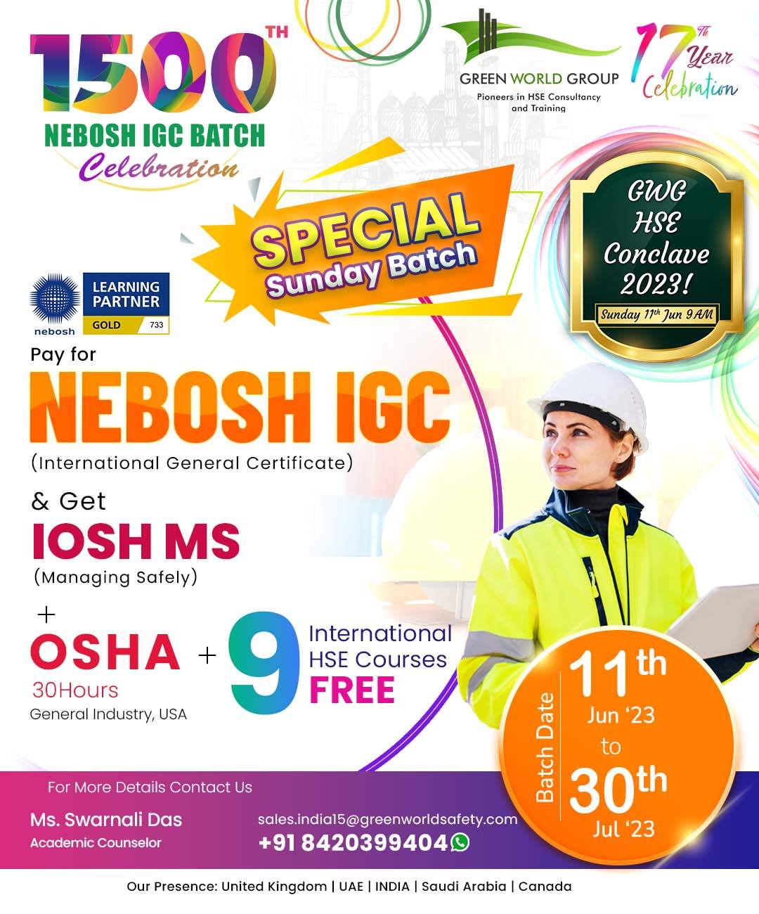  Unlock a Thriving HSE Career with Nebosh IGC Course at Green World Today!
