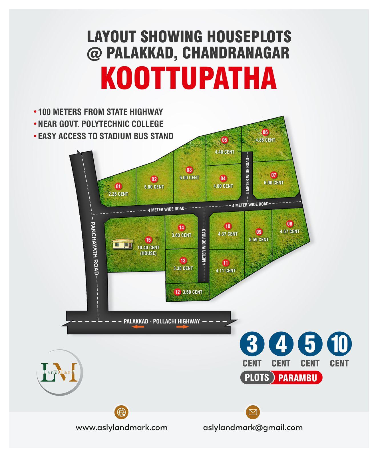 Plots in Koottupatha for sale