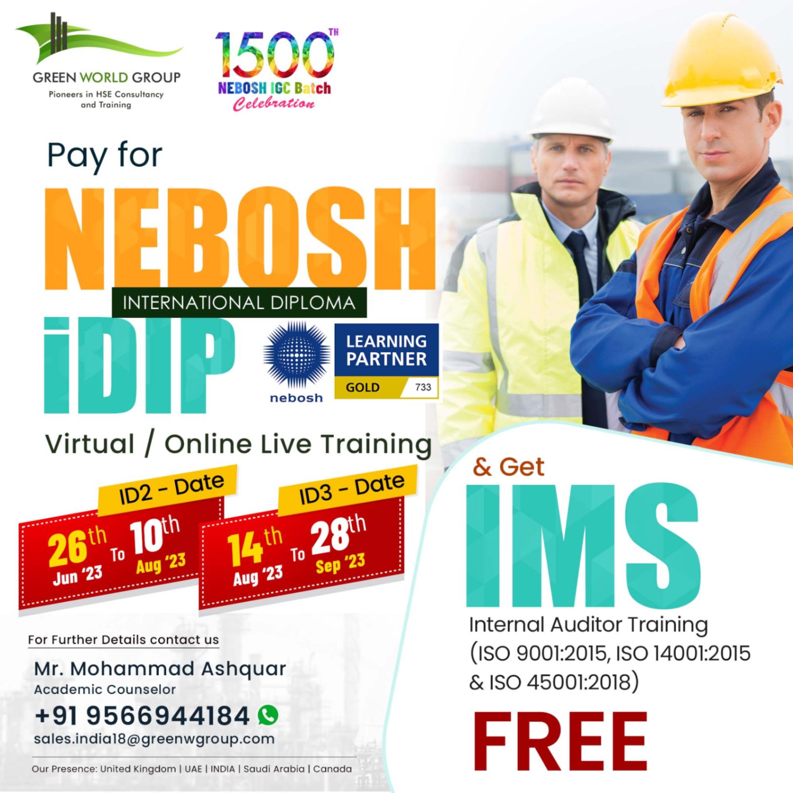 From Aspiring to Accredited with Nebosh International Diploma!!