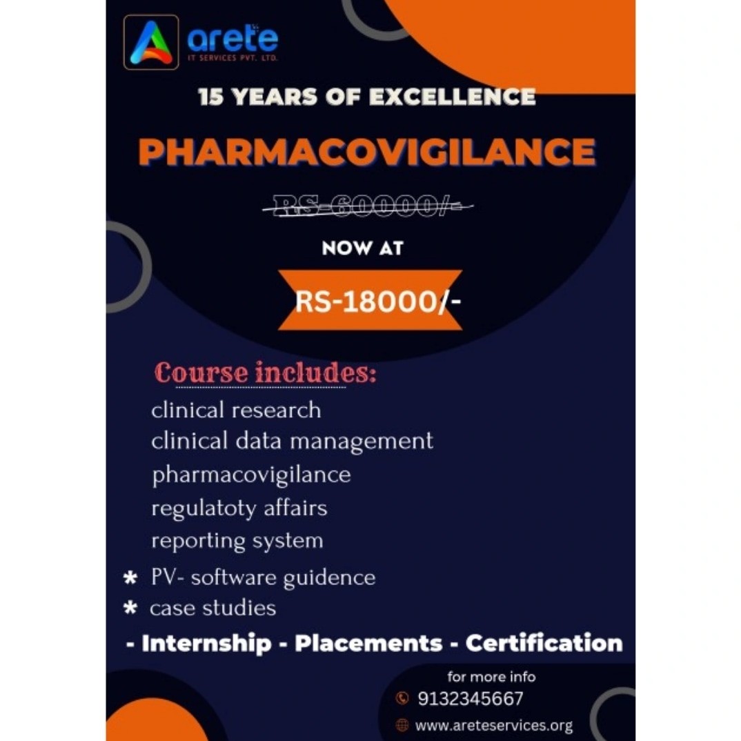 Pharmacovigilance training with placement 