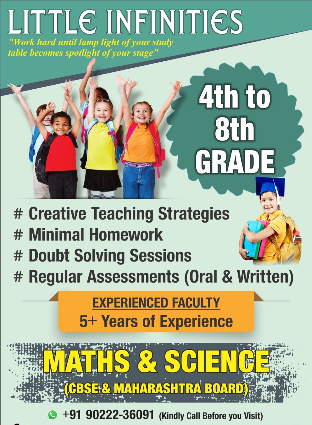Science, Mathematics; Exp: More than 5 year