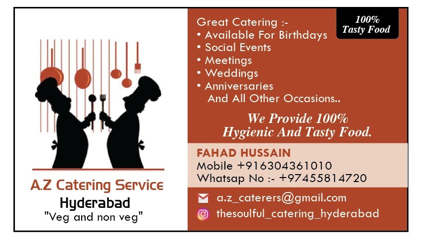 Cooking service; Exp: More than 10 year