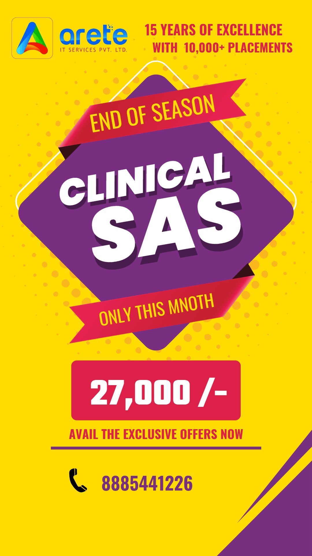 CLINICAL SAS TRAINING, INTERNSHIP AND PLACEMENTS