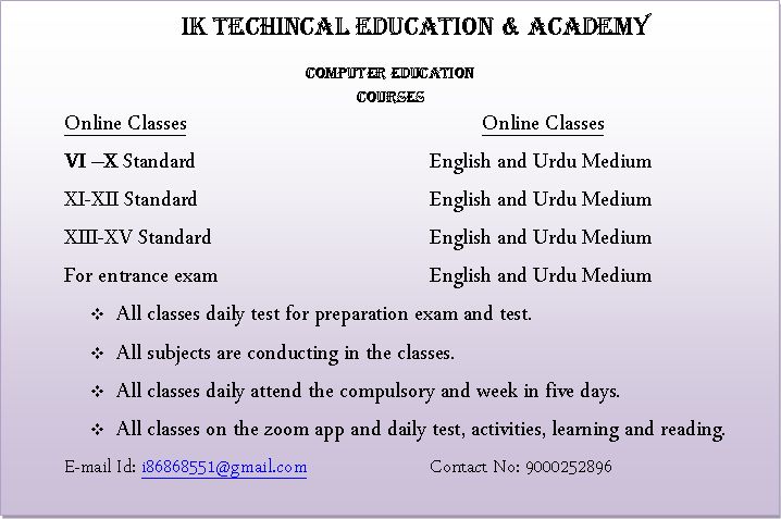 Class 11th/ 12th Tuition, Class 9th/ 10th Tuition, Graduation/Masters  Tuitions, Middle Class (6th -8th) Tuition; Exp: Some experience (0-1 years)