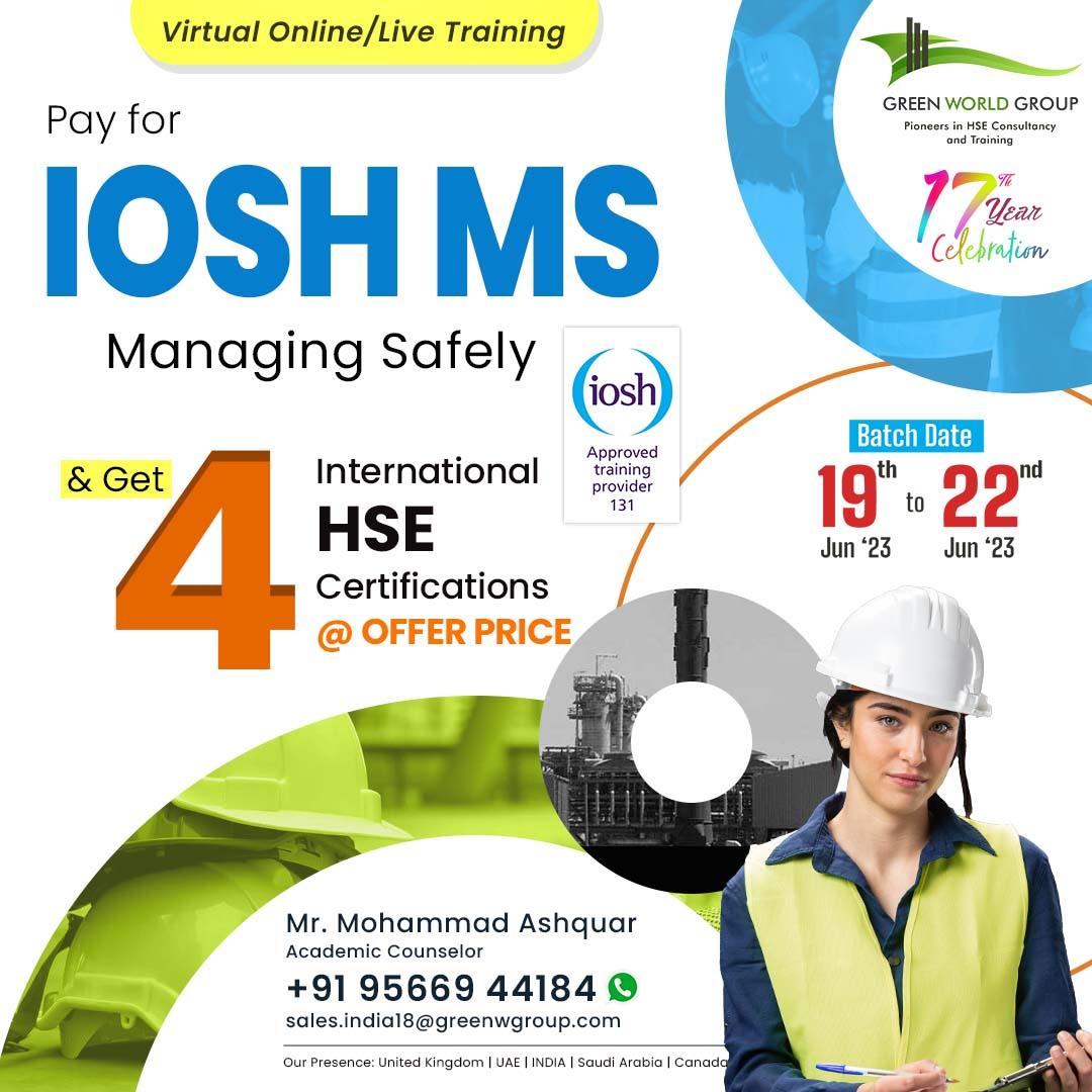 Move forward Your Career with IOSH MS at Green World