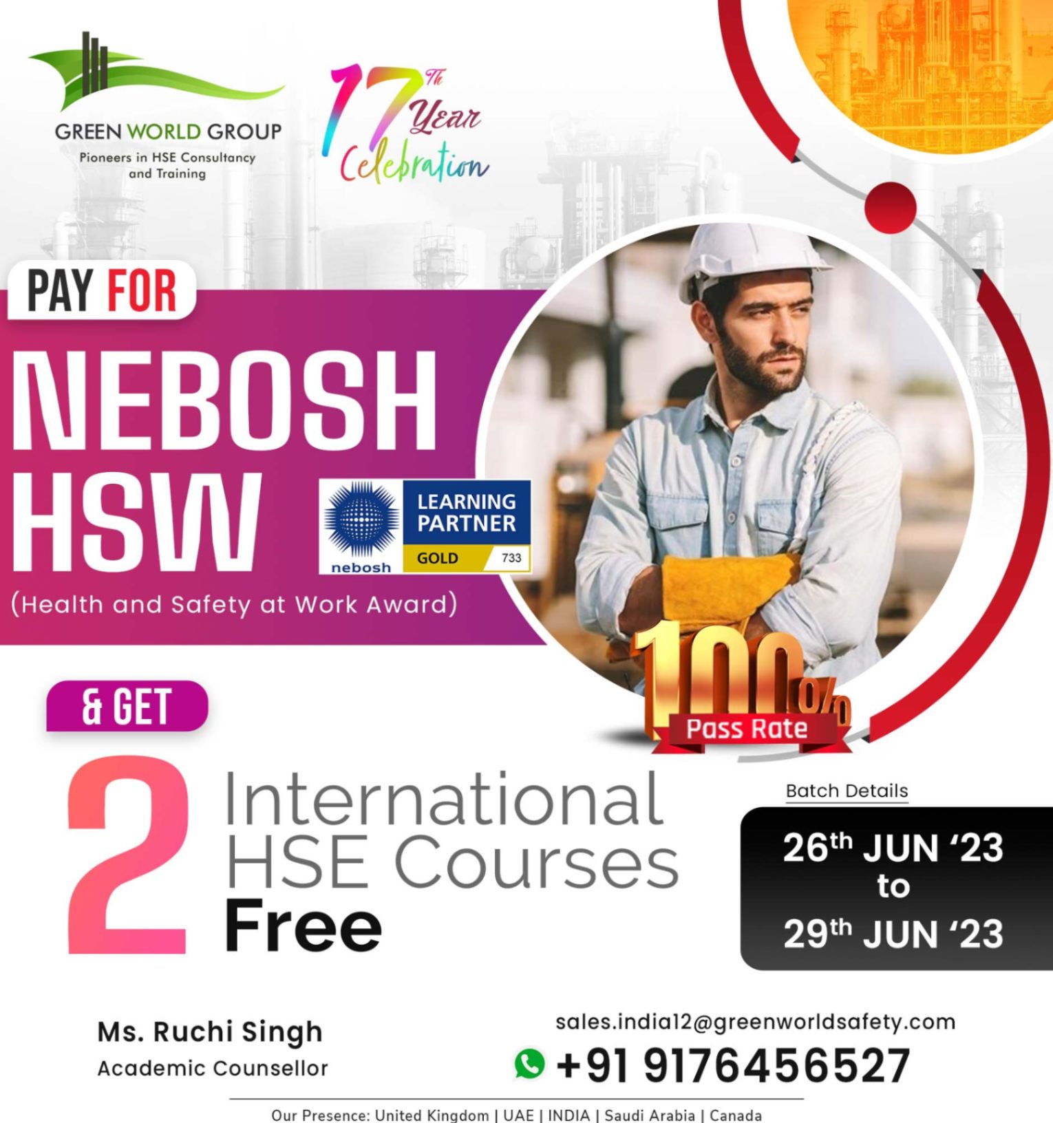 NEBOSH  HSW course in Uttar Pradesh 
