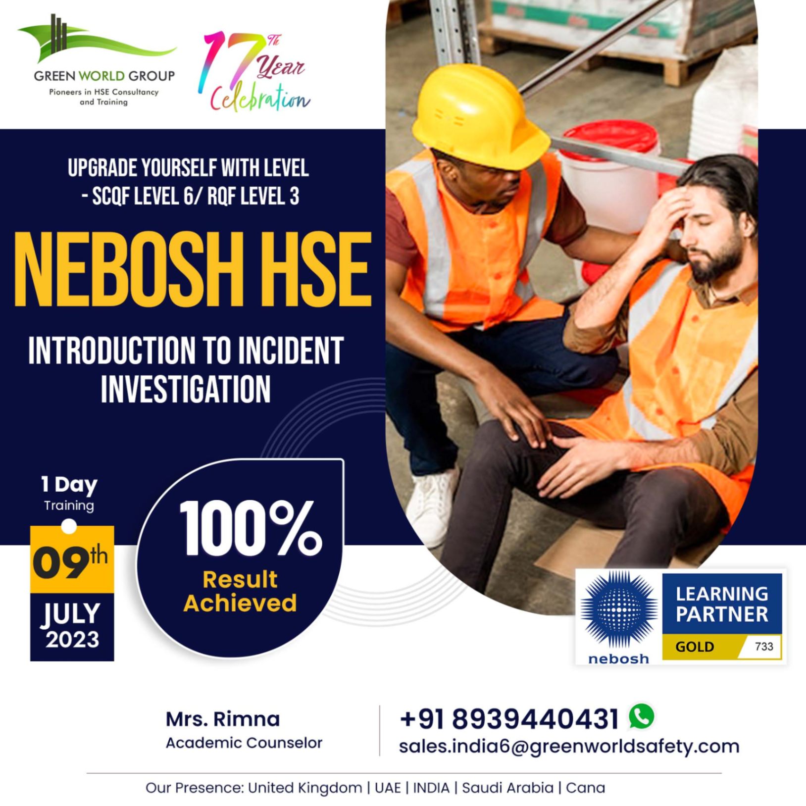 Enroll NEBOSH Incident Investigation Course in Chennai