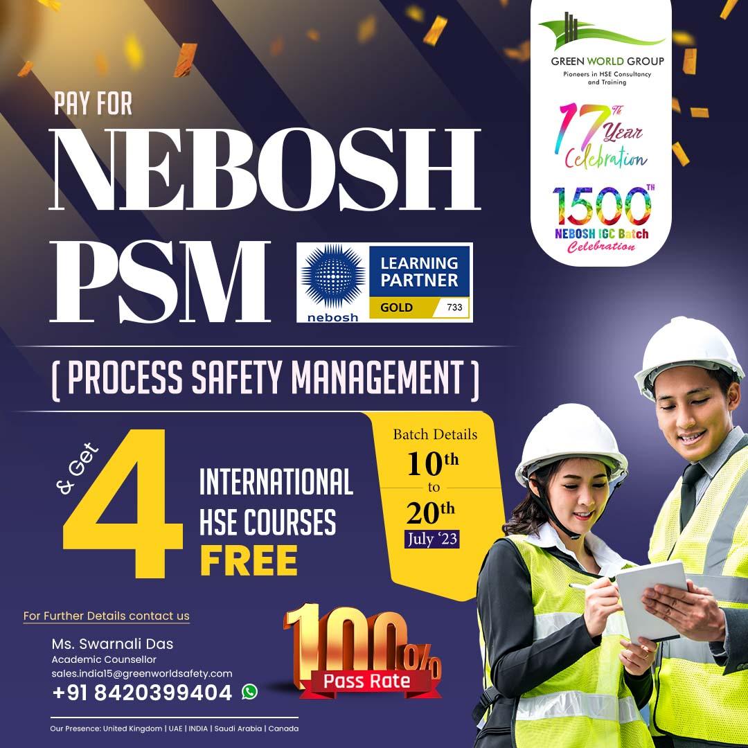  Enroll in NEBOSH PSM Training in Uttar Pradesh